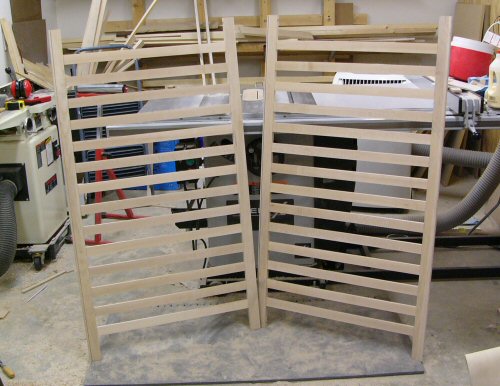 Two completed crib gates
